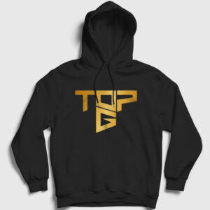 Logo Topg Andrew Tate Kapşonlu Sweatshirt siyah