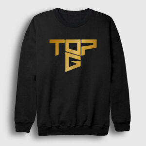 Logo Topg Andrew Tate Sweatshirt siyah