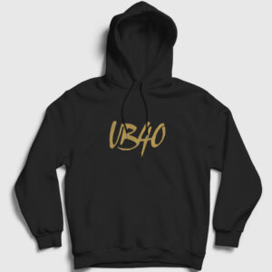 Logo Ub40 Kapşonlu Sweatshirt siyah