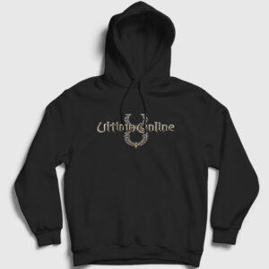 Logo Utlima Online Kapşonlu Sweatshirt siyah