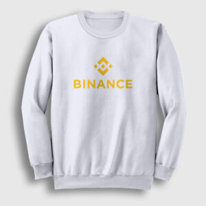 Logo V2 Binance Bitcoin Sweatshirt beyaz