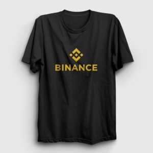 Logo V2 Binance Bitcoin Tişört siyah