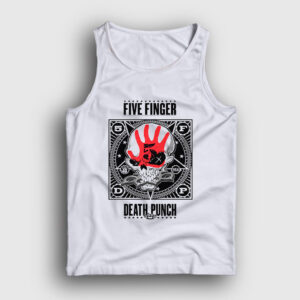 Logo V2 Five Finger Death Punch Atlet beyaz