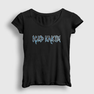 Logo V2 Iced Earth Kadın Tişört siyah