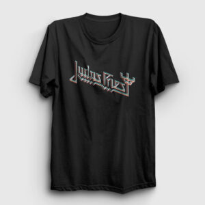 Logo V2 Judas Priest Tişört siyah