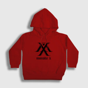 Logo V2 K-Pop Monsta X Çocuk Kapşonlu Sweatshirt