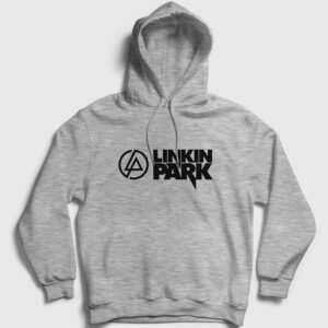 Logo V2 Linkin Park Kapşonlu Sweatshirt gri kırçıllı