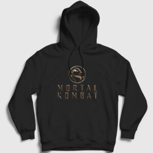 Logo V2 Mortal Kombat Kapşonlu Sweatshirt siyah