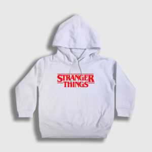 Logo V2 Stranger Things Çocuk Kapşonlu Sweatshirt