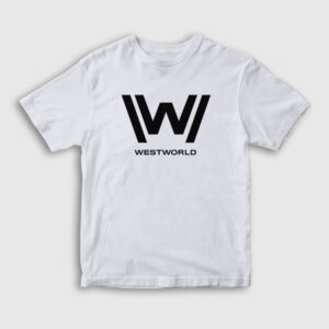 Logo V2 Westworld Çocuk Tişört beyaz