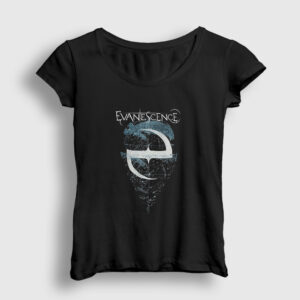 Logo V3 Evanescence Kadın Tişört siyah