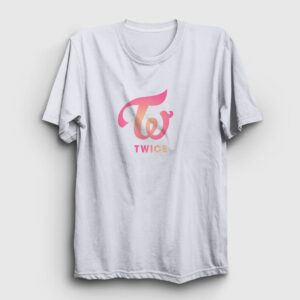 Logo V3 K-Pop Twice Tişört beyaz