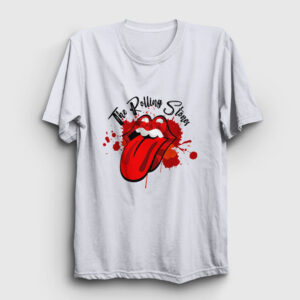 Logo V3 The Rolling Stones Tişört beyaz