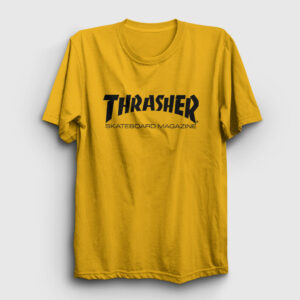 Logo V5 Trasher Tişört sarı