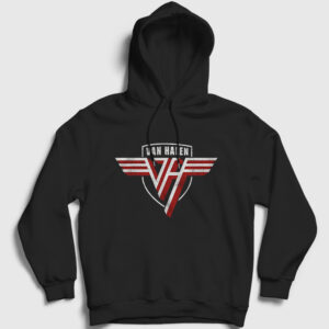Logo Van Halen Kapşonlu Sweatshirt siyah