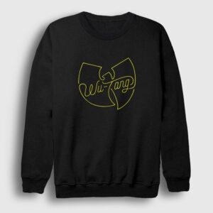 Logo Wu Tang Clan Sweatshirt siyah