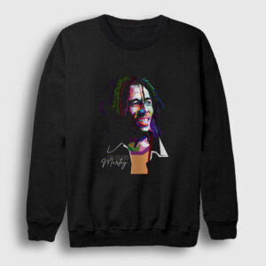 Look Bob Marley Sweatshirt siyah