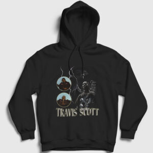 Loop Astroworld Travis Scott Kapşonlu Sweatshirt siyah