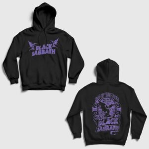 Lord Of This World Black Sabbath Sırt Baskılı Kapşonlu Sweatshirt siyah