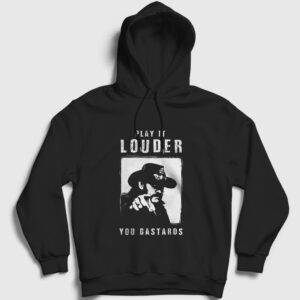 Louder Motörhead Lemmy Kilmister Kapşonlu Sweatshirt siyah