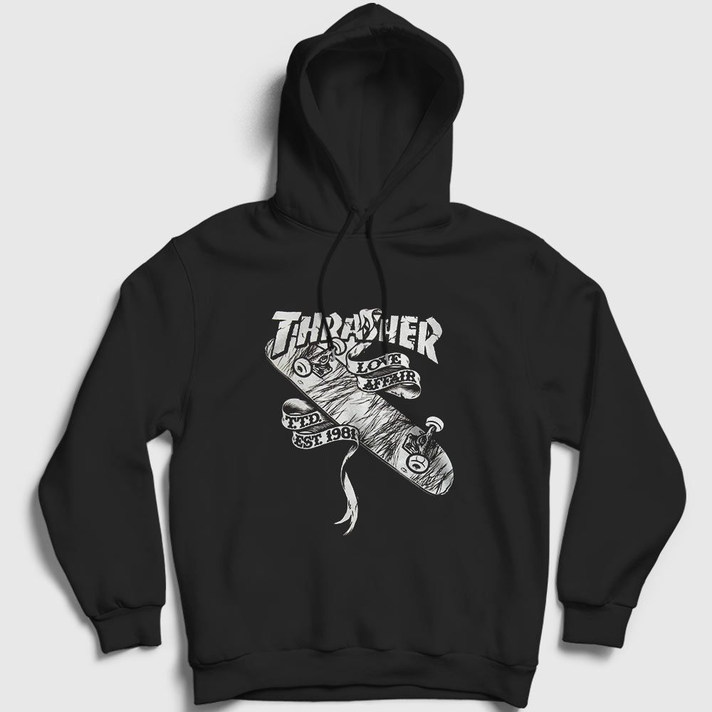 Love Affair Thrasher Kapşonlu Sweatshirt