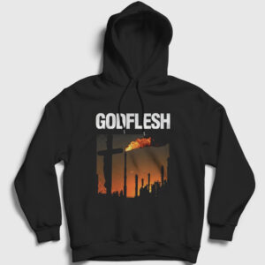 Love And Hate Godflesh Kapşonlu Sweatshirt siyah