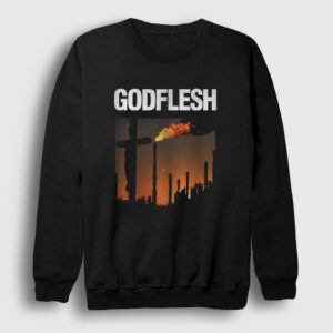 Love And Hate Godflesh Sweatshirt siyah