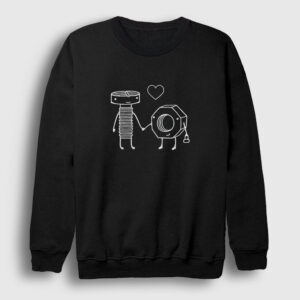 Lovers V3 Valentine's Day Sevgililer Günü Sweatshirt siyah