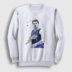 Luka Doncic Nba Basketbol Sweatshirt beyaz