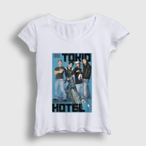 Magazine Tokio Hotel Kadın Tişört beyaz