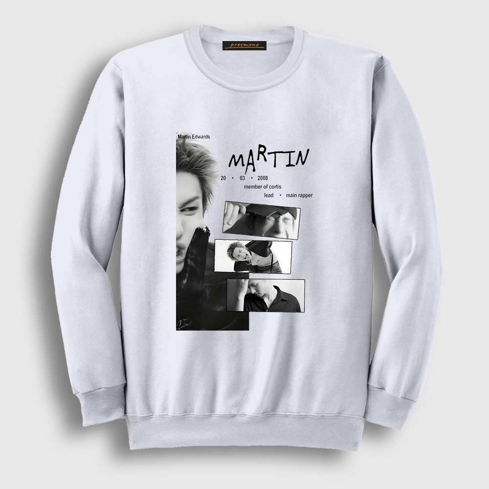 Martin K-Pop Cortis Sweatshirt Beyaz