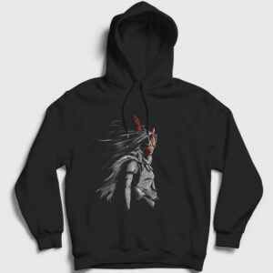 Mask Anime Film Princess Mononoke Kapşonlu Sweatshirt