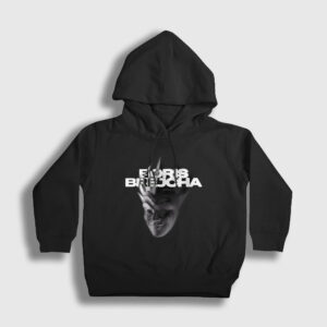 Mask V2 Dj Boris Brejcha Çocuk Kapşonlu Sweatshirt siyah