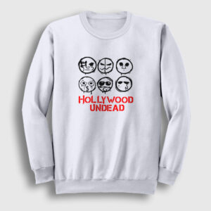 Masks V3 Hollywood Undead Sweatshirt beyaz