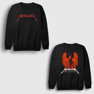 Master Of Puppets V4 Metallica Sırt Baskılı Sweatshirt siyah