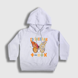 Mathematics Müzik Ed Sheeran Çocuk Kapşonlu Sweatshirt beyaz