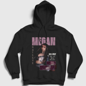 Megan K Pop Katseye Kapşonlu Sweatshirt siyah