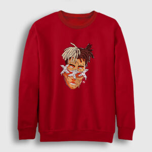 Melting XXXTentacion Sweatshirt kırmızı