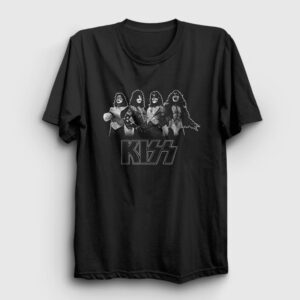 Members Kiss Tişört siyah