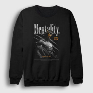 Mentality Against All Odds Art Sanat Heykel Sweatshirt siyah