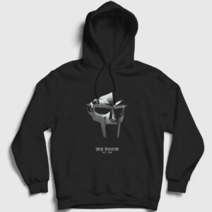 Metal Mask Rap Mf Doom Kapşonlu Sweatshirt siyah