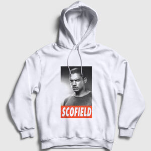 Michael Scofield Prison Break Kapşonlu Sweatshirt beyaz