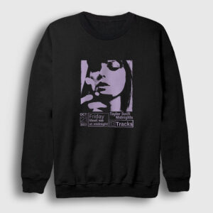 Midnights Taylor Swift Sweatshirt siyah