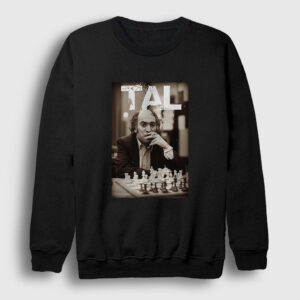 Mikhail Tal Büyükusta Satranç Sweatshirt siyah