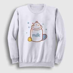 Milk Mölang Piu Piu Molang Sweatshirt beyaz