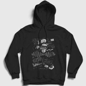 Mine Arctic Monkeys Kapşonlu Sweatshirt siyah