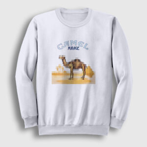 Mirage Band Camel Sweatshirt beyaz