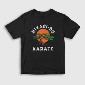 Miyagi Do Karate Cobra Kai Çocuk Tişört siyah