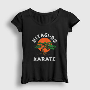 Miyagi Do Karate Cobra Kai Kadın Tişört siyah