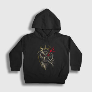 Momonga Anime Overlord Çocuk Kapşonlu Sweatshirt siyah